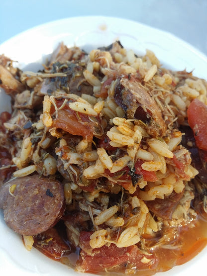 scratch made jambalaya andouille and chicken