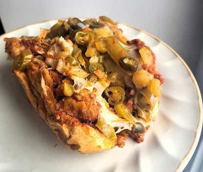 breaded steak sandwich chicago johnny with giardiniera peppers