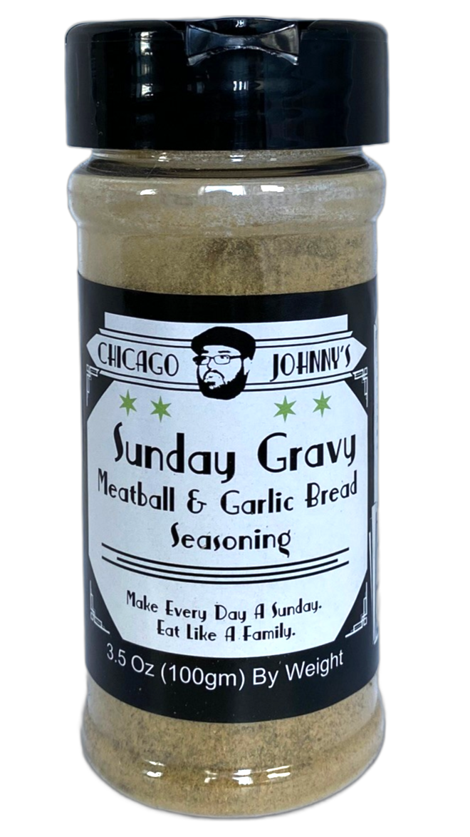 chicago johnny sunday gravy meatball garlic bread seasoning
