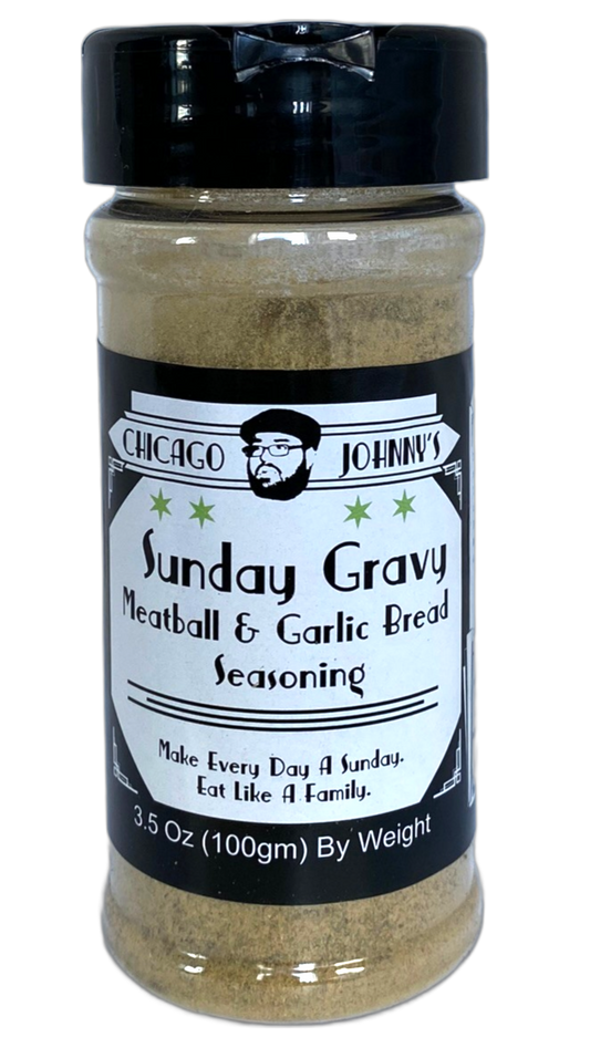 chicago johnny sunday gravy meatball garlic bread seasoning
